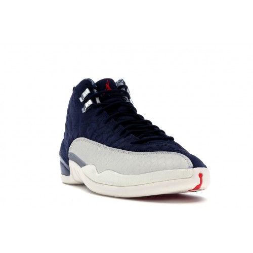 Кроссы Jordan 12 Retro International Flight - мужская сетка размеров