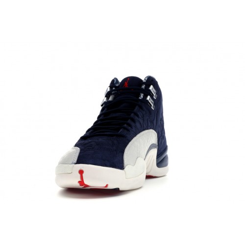 Кроссы Jordan 12 Retro International Flight - мужская сетка размеров