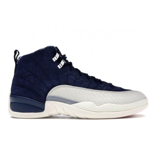 Кроссы Jordan 12 Retro International Flight - мужская сетка размеров