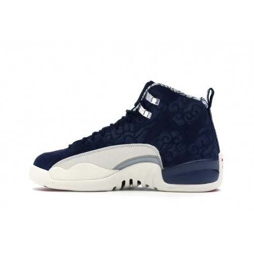 Кроссы Jordan 12 Retro International Flight (GS) - подростковая сетка размеров