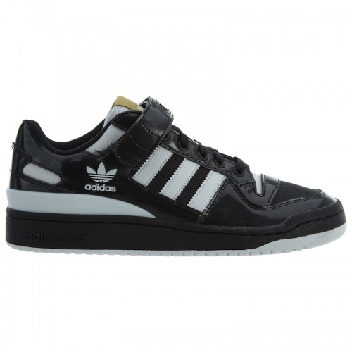 Кроссы adidas Forum Lo Black White-Gold Metallic - мужская сетка размеров