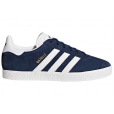 Подростковые кроссовки adidas Gazelle Collegiate Navy Cloud White (GS)