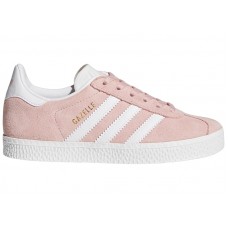 Детские кроссовки adidas Gazelle Icey Pink Cloud White Gold Metallic (PS)