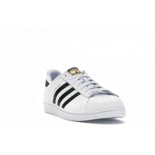 Кроссы adidas Superstar Cloud White Core Black - мужская сетка размеров