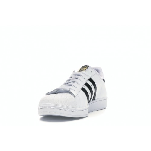 Кроссы adidas Superstar Cloud White Core Black - мужская сетка размеров