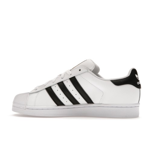 Кроссы adidas Superstar White Black (W) - женская сетка размеров