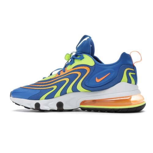 Кроссы Nike Air Max 270 React Eng Soar Total Orange Volt - мужская сетка размеров