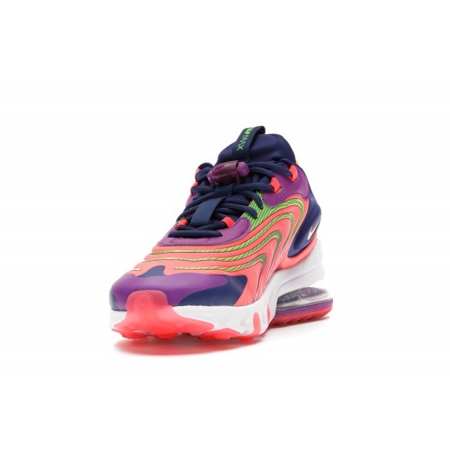 Кроссы Nike Air Max 270 React Eng Laser Crimson Laser Orange - мужская сетка размеров