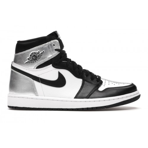 Кроссы Jordan 1 Retro High Silver Toe (W) - женская сетка размеров