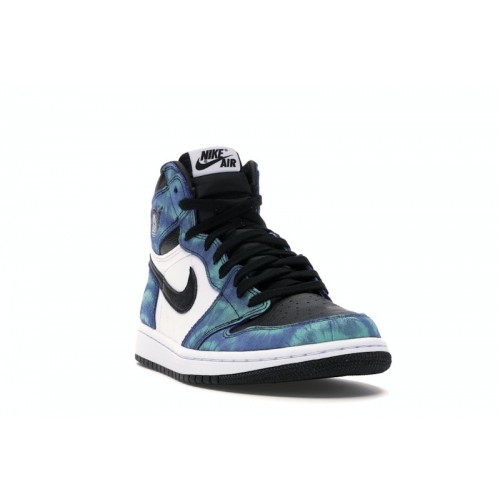 Кроссы Jordan 1 Retro High Tie Dye (W) - женская сетка размеров