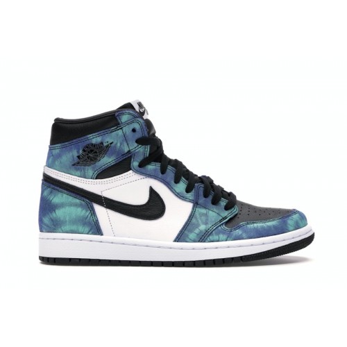 Кроссы Jordan 1 Retro High Tie Dye (W) - женская сетка размеров