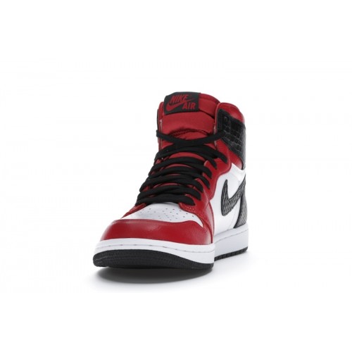 Кроссы Jordan 1 Retro High Satin Snake Chicago (W) - женская сетка размеров