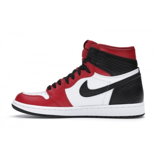 Кроссы Jordan 1 Retro High Satin Snake Chicago (W) - женская сетка размеров
