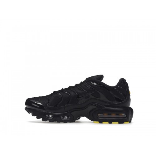 Кроссы Nike Air Max Plus Triple Black (GS) - подростковая сетка размеров