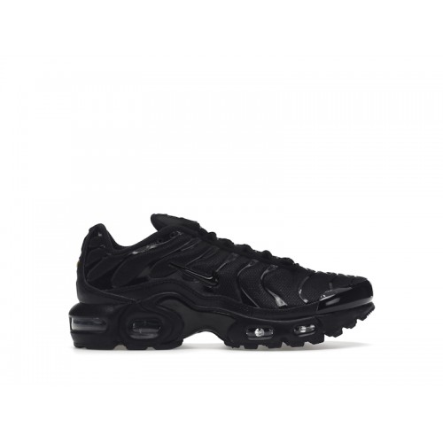 Кроссы Nike Air Max Plus Triple Black (GS) - подростковая сетка размеров