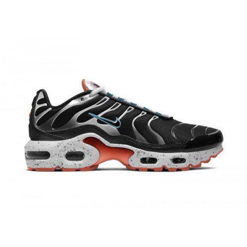 Кроссы Nike Air Max Plus Black Turf Orange (GS) - подростковая сетка размеров