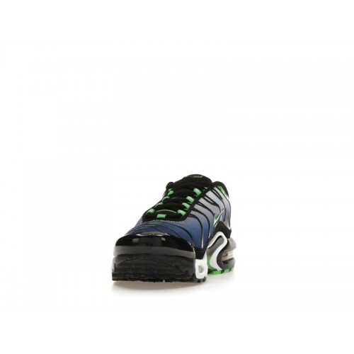 Кроссы Nike Air Max Plus Icons Deep Royal Scream Green (GS) - подростковая сетка размеров