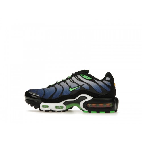 Кроссы Nike Air Max Plus Icons Deep Royal Scream Green (GS) - подростковая сетка размеров
