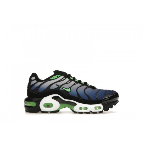 Кроссы Nike Air Max Plus Icons Deep Royal Scream Green (GS) - подростковая сетка размеров