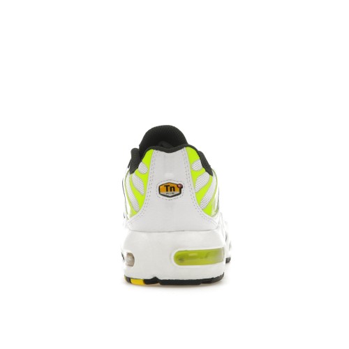 Кроссы Nike Air Max Plus White Forest Green (GS) - подростковая сетка размеров