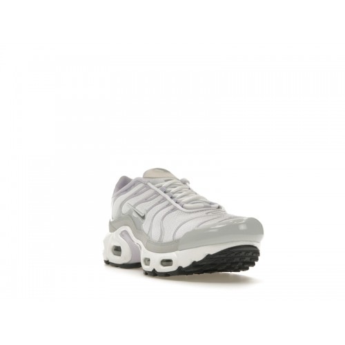 Кроссы Nike Air Max Plus White Light Violet (GS) - подростковая сетка размеров