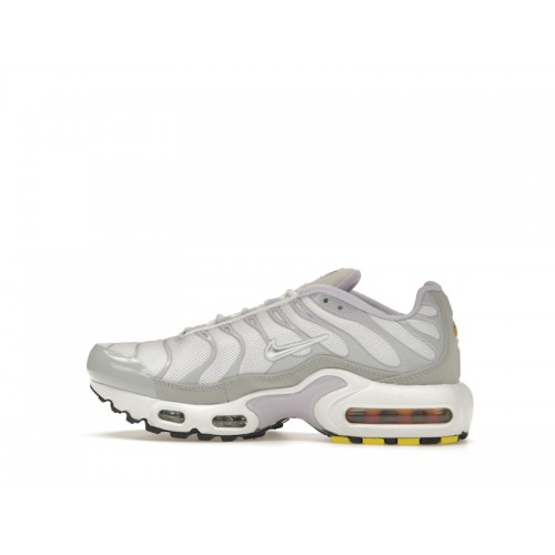 Кроссы Nike Air Max Plus White Light Violet (GS) - подростковая сетка размеров