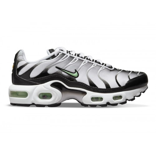 Кроссы Nike Air Max Plus White Black Reflect Silver Fresh Mint (GS) - подростковая сетка размеров