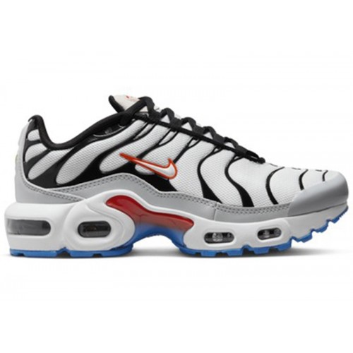 Кроссы Nike Air Max Plus Platinum Black Red (GS) - подростковая сетка размеров