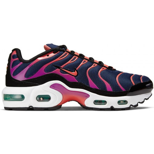 Кроссы Nike Air Max Plus Blue Void Magic Ember (GS) - подростковая сетка размеров
