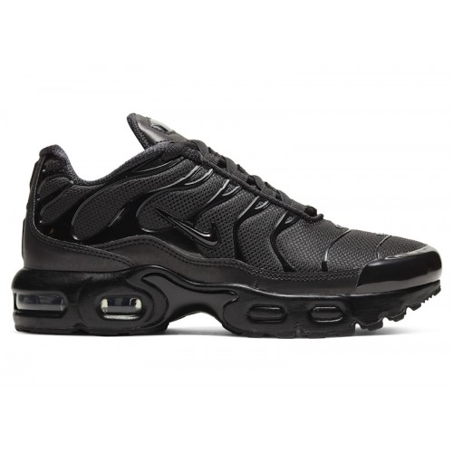 Кроссы Nike Air Max Plus Black (PS) - детская сетка размеров