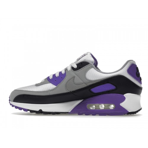 Кроссы Nike Air Max 90 Recraft Hyper Grape - мужская сетка размеров