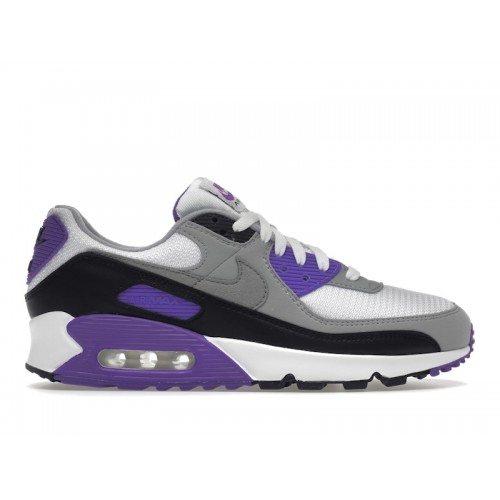 Кроссы Nike Air Max 90 Recraft Hyper Grape - мужская сетка размеров