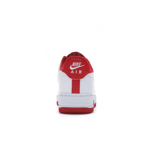Кроссы Nike Air Force 1 Low White University Red - мужская сетка размеров