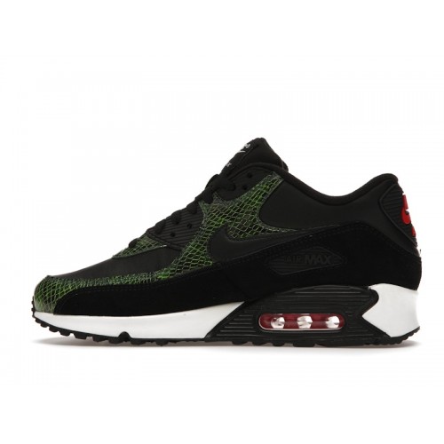 Кроссы Nike Air Max 90 Green Python - мужская сетка размеров