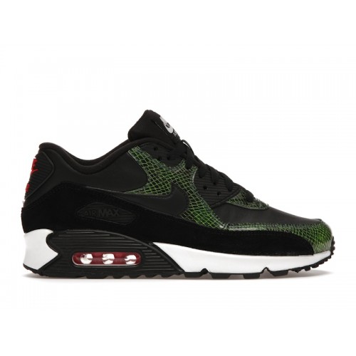 Кроссы Nike Air Max 90 Green Python - мужская сетка размеров