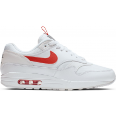 Кроссовки Nike Air Max 1 Tongue Tab White Team Orange