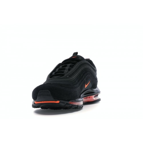 Кроссы Nike Air Max 97 Black Hyper Crimson - мужская сетка размеров