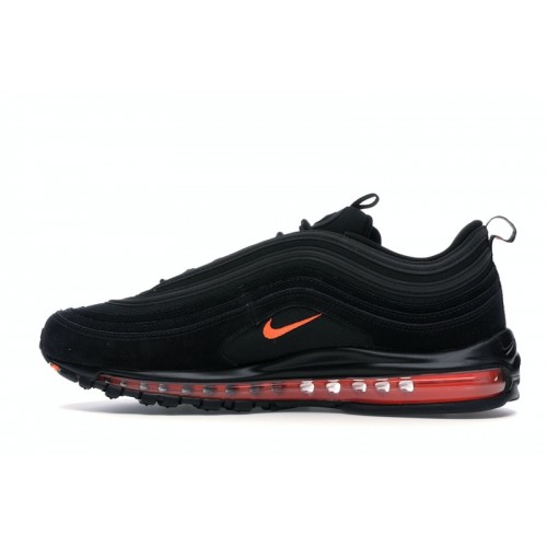 Кроссы Nike Air Max 97 Black Hyper Crimson - мужская сетка размеров