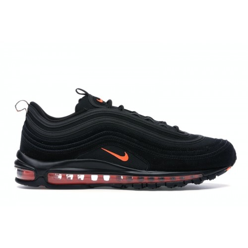 Кроссы Nike Air Max 97 Black Hyper Crimson - мужская сетка размеров