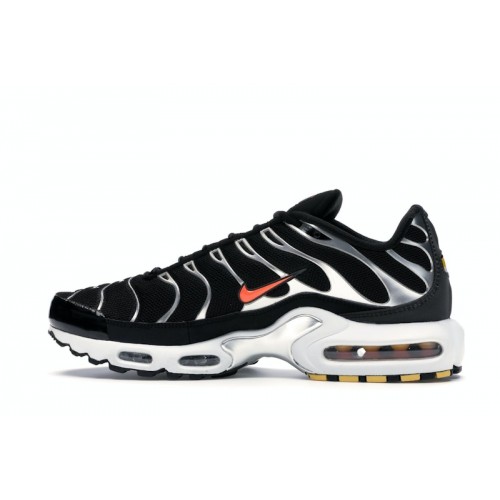 Кроссы Nike Air Max Plus Black Dark Grey Hyper Crimson - мужская сетка размеров