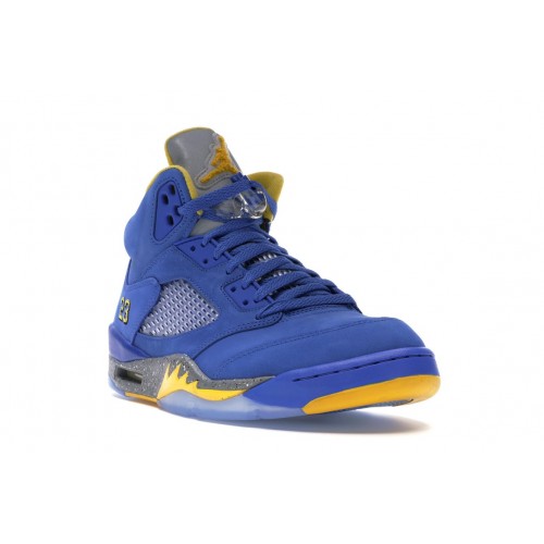 Кроссы Jordan 5 Retro JSP Laney Varsity Royal - мужская сетка размеров