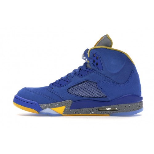 Кроссы Jordan 5 Retro JSP Laney Varsity Royal - мужская сетка размеров