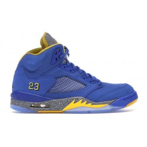 Кроссы Jordan 5 Retro JSP Laney Varsity Royal - мужская сетка размеров