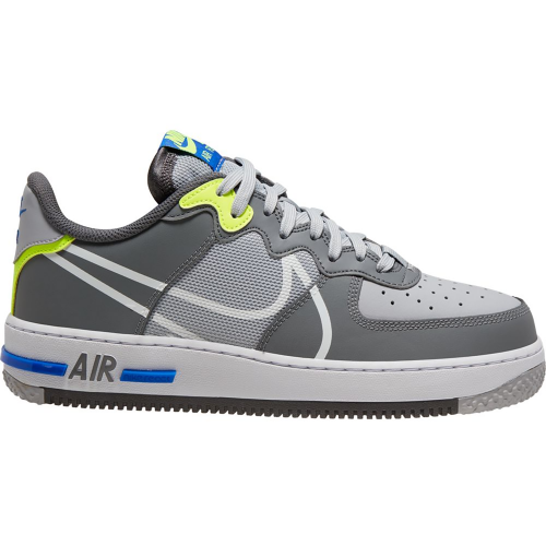 Кроссы Nike Air Force 1 React Wolf Grey - мужская сетка размеров