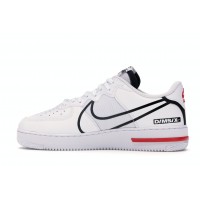 Кроссовки Nike Air Force 1 React White Black Red