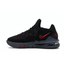 Кроссовки Nike LeBron 17 Low Black Red Dark Grey