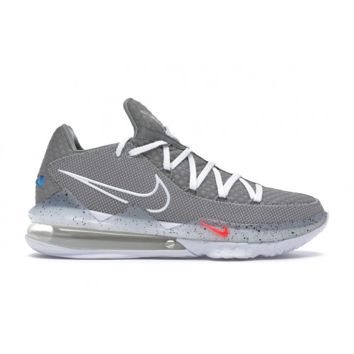 Кроссы Nike LeBron 17 Low Particle Grey - мужская сетка размеров