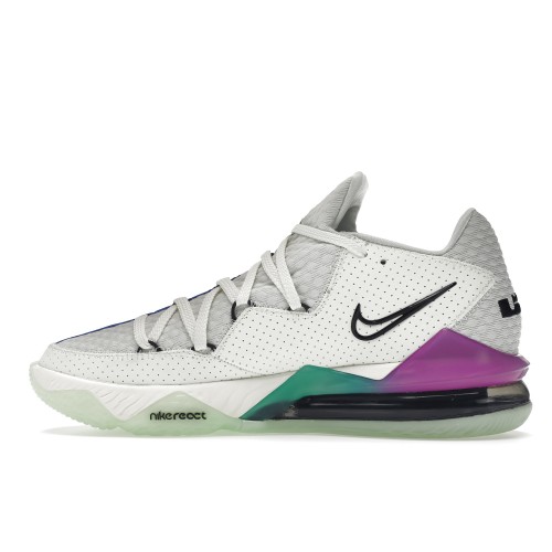 Кроссы Nike LeBron 17 Low Glow-In-The-Dark - мужская сетка размеров