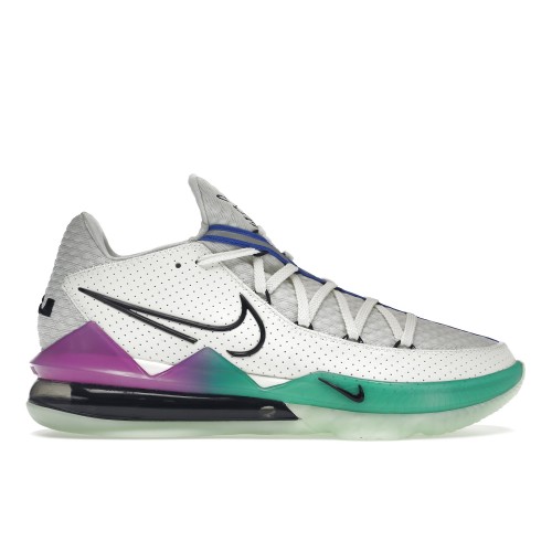 Кроссы Nike LeBron 17 Low Glow-In-The-Dark - мужская сетка размеров
