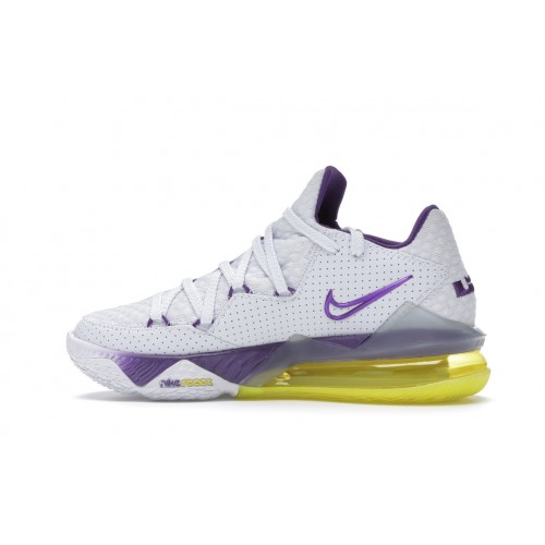 Кроссы Nike LeBron 17 Low Lakers - мужская сетка размеров